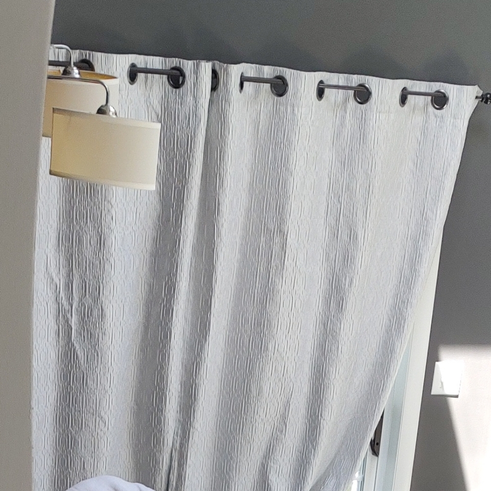 Elegant White Curtain for Home Bath